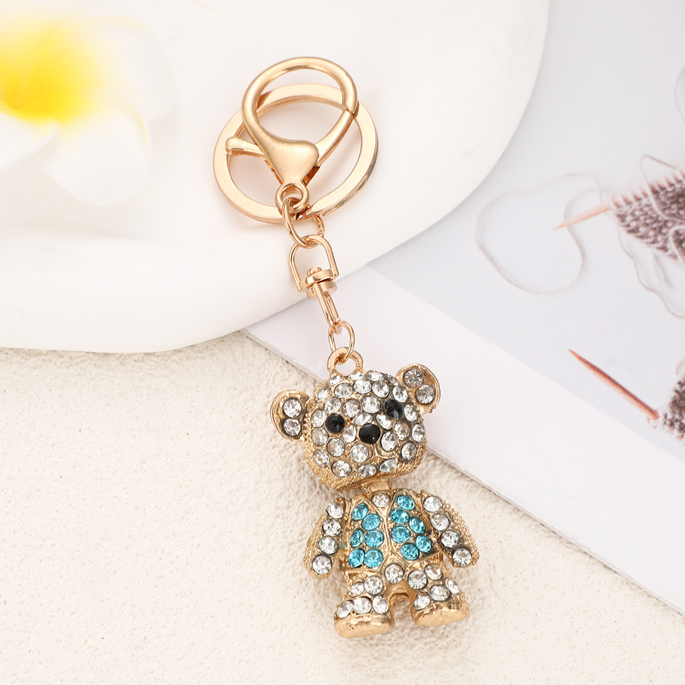 Rhinestone Little Bear Keychain Keyring Netby