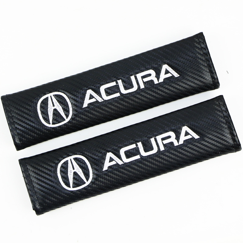 Carbon Fiber Style Car Seat Belt Cover for Audi Benz BMW Corvette VW SKODA Alfa Romeo Netby