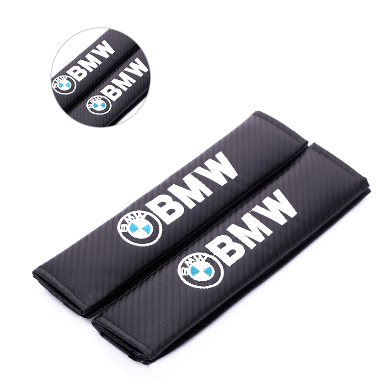 Carbon Fiber Style Car Seat Belt Cover for Audi Benz BMW Corvette VW SKODA Alfa Romeo Netby