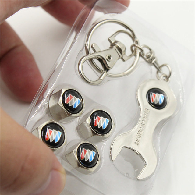 Metal Car Wheel Tire Valve Cap Anti Dust Spanner Wrench With Logo Netby