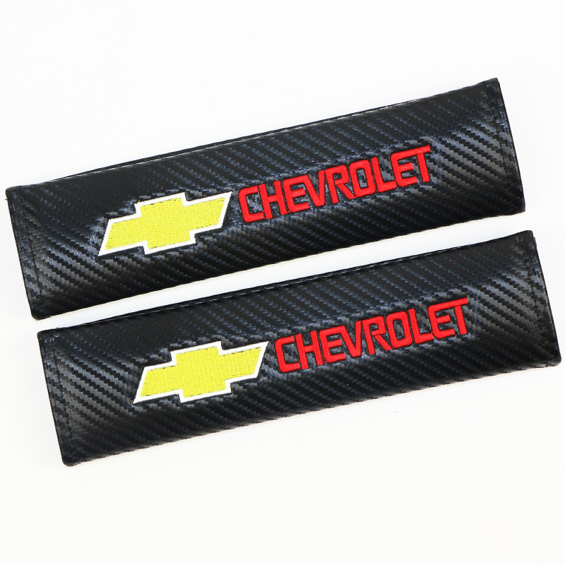 Carbon Fiber Style Car Seat Belt Cover for Audi Benz BMW Corvette VW SKODA Alfa Romeo Netby