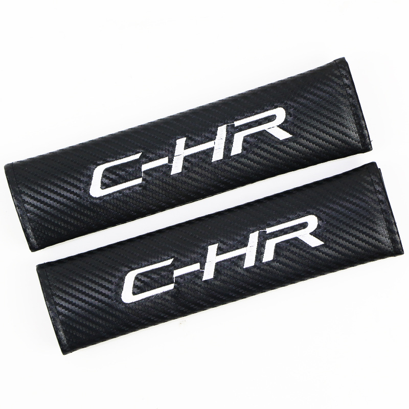 Carbon Fiber Style Car Seat Belt Cover for Audi Benz BMW Corvette VW SKODA Alfa Romeo Netby
