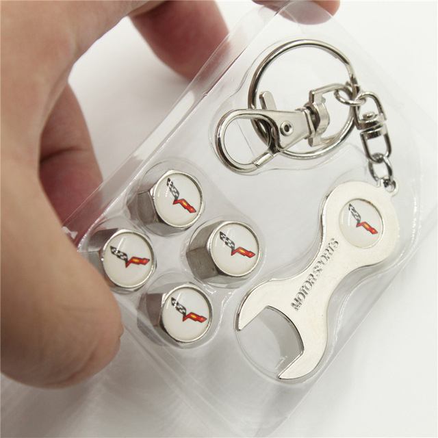 Metal Car Wheel Tire Valve Cap Anti Dust Spanner Wrench With Logo Netby