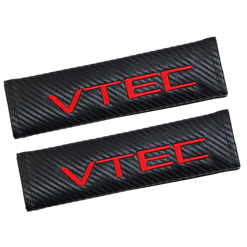 Carbon Fiber Style Car Seat Belt Cover for Audi Benz BMW Corvette VW SKODA Alfa Romeo Netby