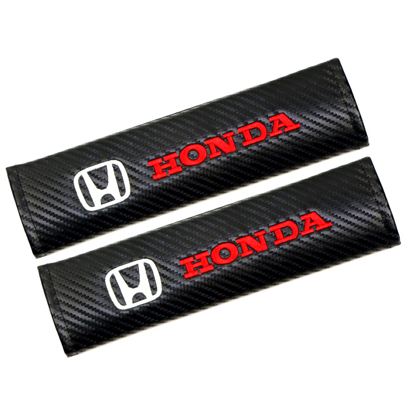 Carbon Fiber Style Car Seat Belt Cover for Audi Benz BMW Corvette VW SKODA Alfa Romeo Netby