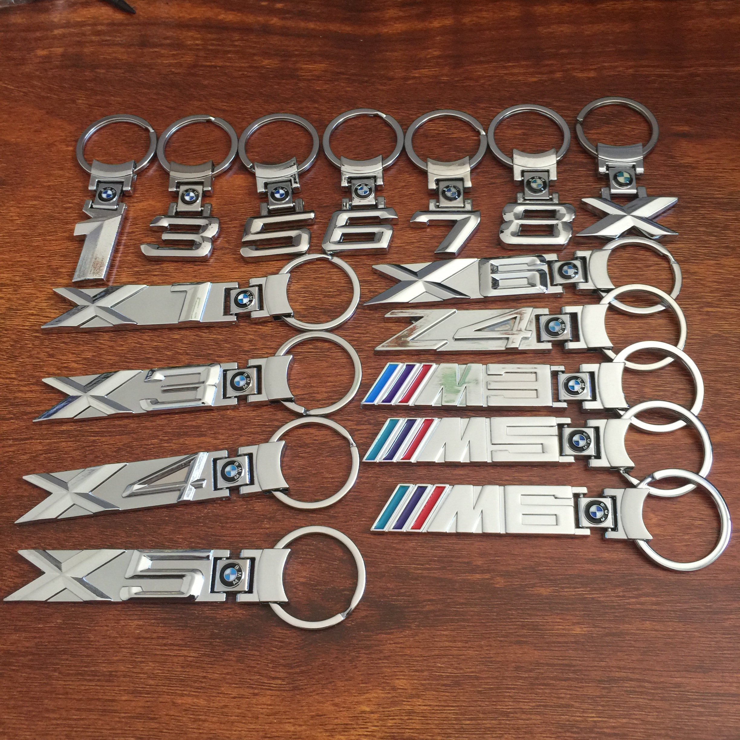 Metal Car Logo Keychain Keyring Keyfob for BMW 1 3 5 6 7 8 X X1 X3 X5 X6 X7 M3 M5 M6 Netby