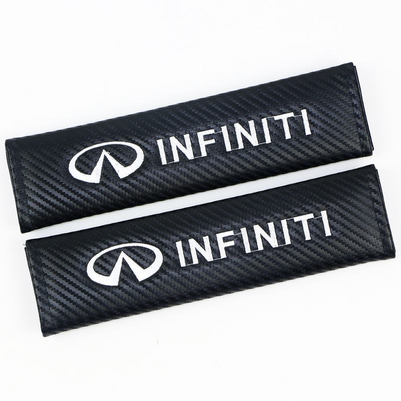 Carbon Fiber Style Car Seat Belt Cover for Audi Benz BMW Corvette VW SKODA Alfa Romeo Netby