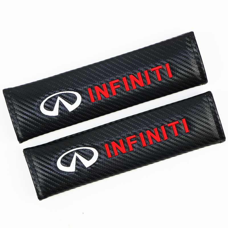 Carbon Fiber Style Car Seat Belt Cover for Audi Benz BMW Corvette VW SKODA Alfa Romeo Netby