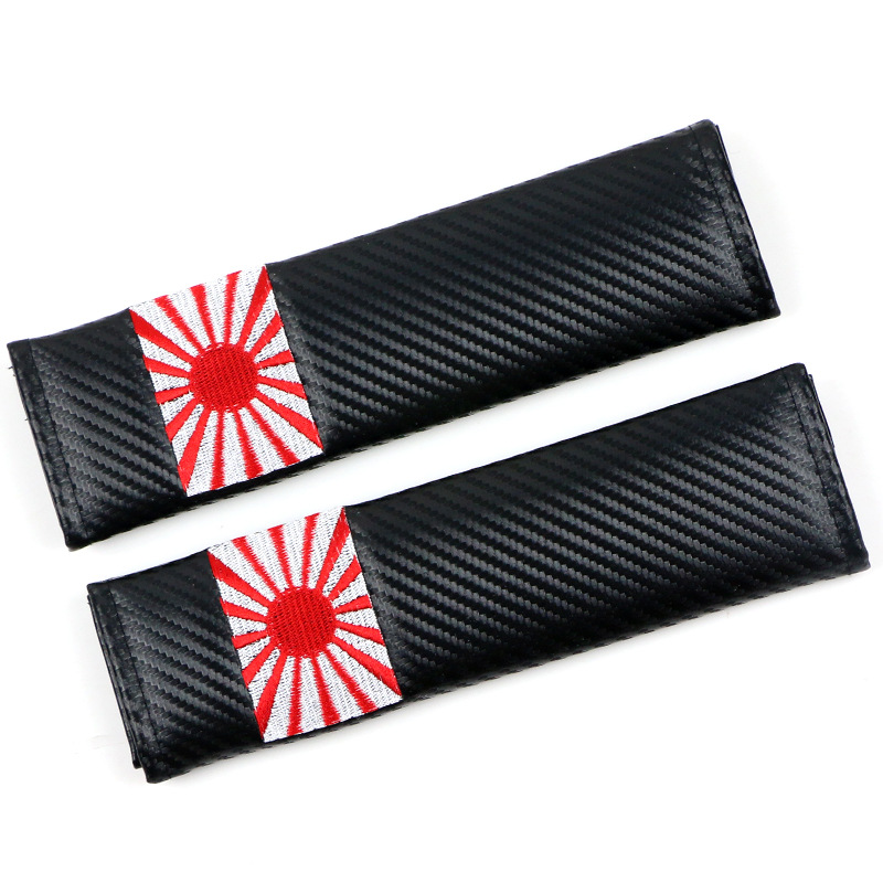 Carbon Fiber Style Car Seat Belt Cover for Audi Benz BMW Corvette VW SKODA Alfa Romeo Netby