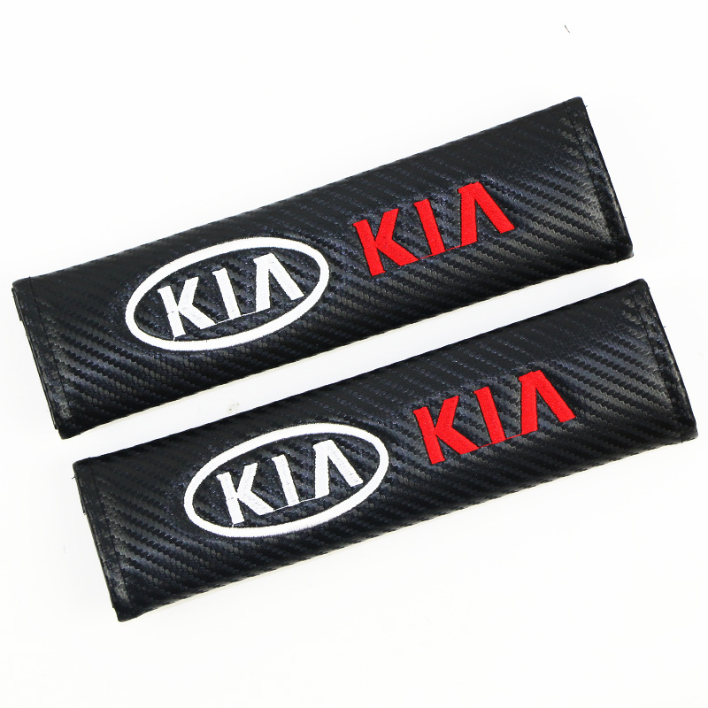 Carbon Fiber Style Car Seat Belt Cover for Audi Benz BMW Corvette VW SKODA Alfa Romeo Netby