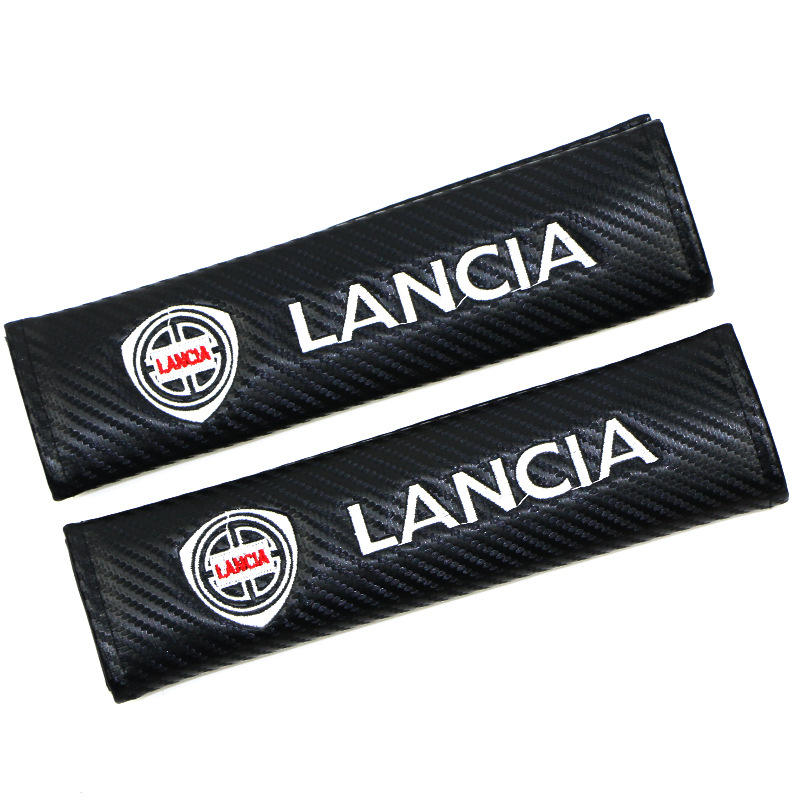 Carbon Fiber Style Car Seat Belt Cover for Audi Benz BMW Corvette VW SKODA Alfa Romeo Netby