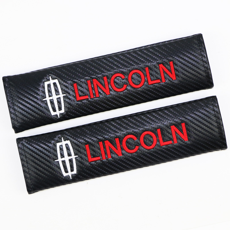 Carbon Fiber Style Car Seat Belt Cover for Audi Benz BMW Corvette VW SKODA Alfa Romeo Netby