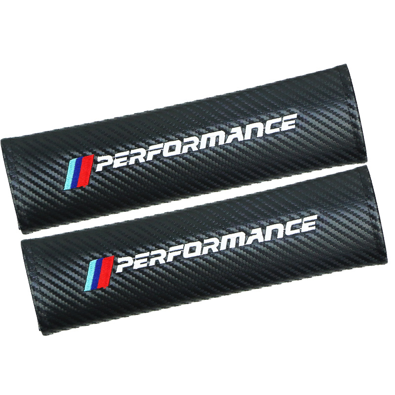 Carbon Fiber Style Car Seat Belt Cover for Audi Benz BMW Corvette VW SKODA Alfa Romeo Netby