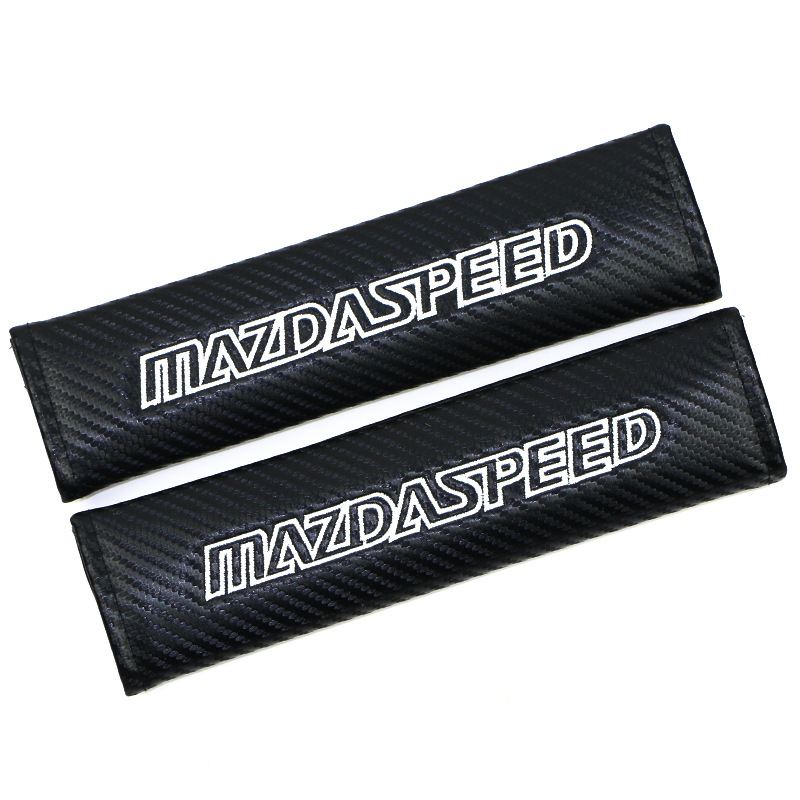 Carbon Fiber Style Car Seat Belt Cover for Audi Benz BMW Corvette VW SKODA Alfa Romeo Netby