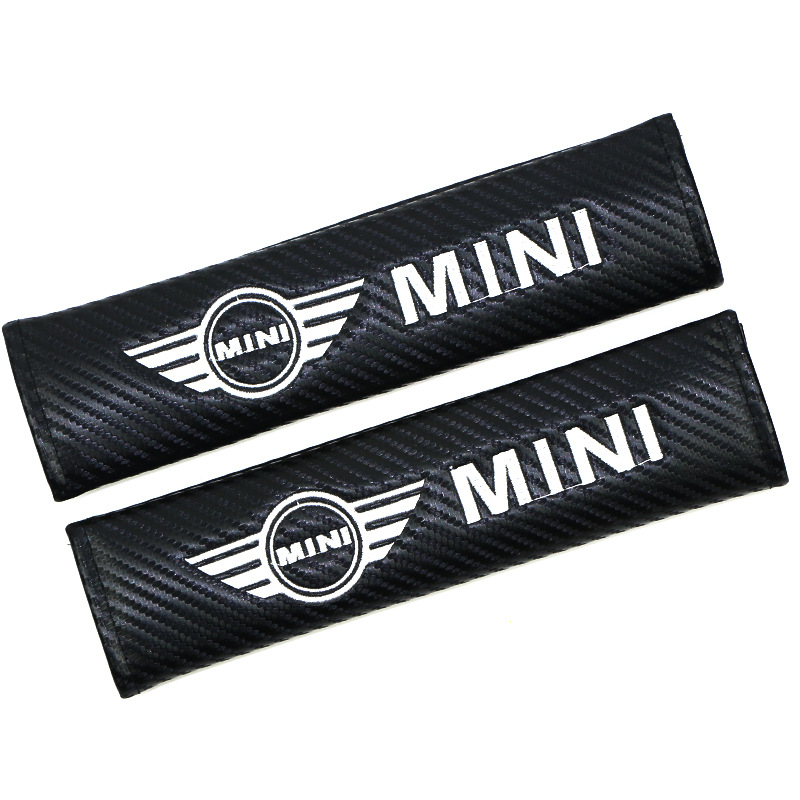 Carbon Fiber Style Car Seat Belt Cover for Audi Benz BMW Corvette VW SKODA Alfa Romeo Netby