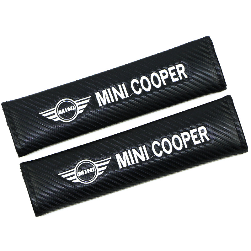 Carbon Fiber Style Car Seat Belt Cover for Audi Benz BMW Corvette VW SKODA Alfa Romeo Netby