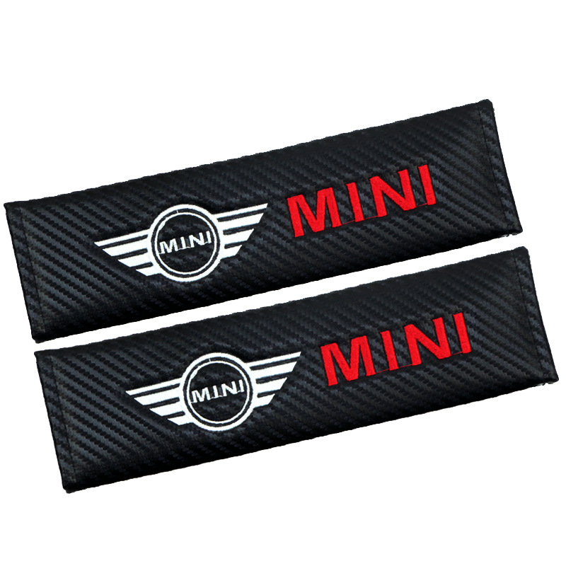 Carbon Fiber Style Car Seat Belt Cover for Audi Benz BMW Corvette VW SKODA Alfa Romeo Netby