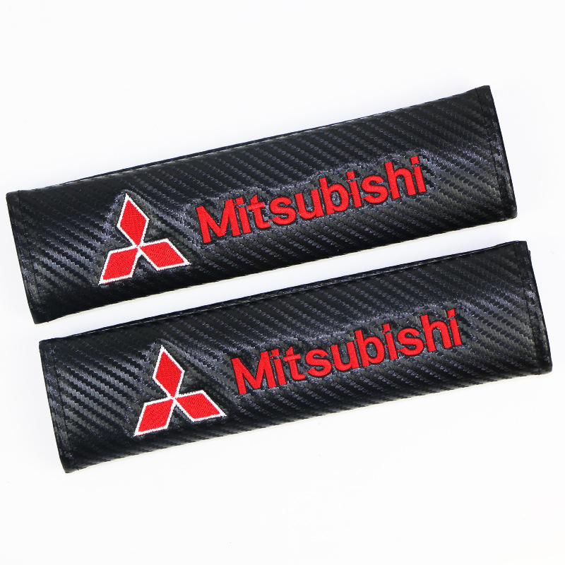Carbon Fiber Style Car Seat Belt Cover for Audi Benz BMW Corvette VW SKODA Alfa Romeo Netby