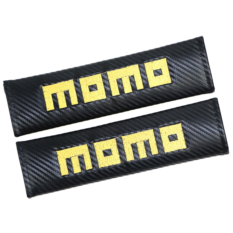 Carbon Fiber Style Car Seat Belt Cover for Audi Benz BMW Corvette VW SKODA Alfa Romeo Netby