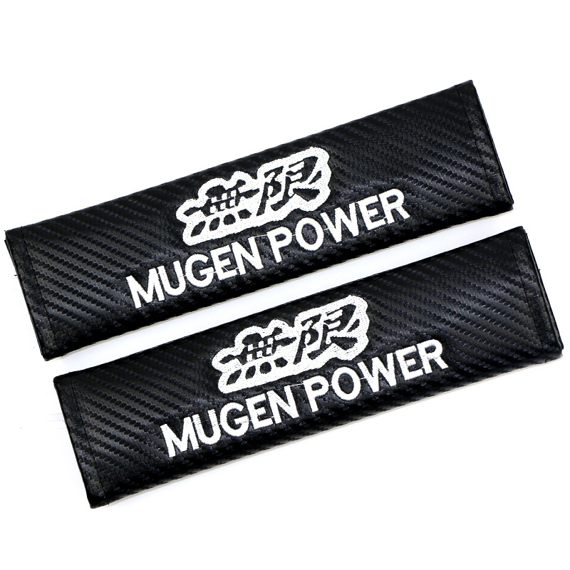 Carbon Fiber Style Car Seat Belt Cover for Audi Benz BMW Corvette VW SKODA Alfa Romeo Netby