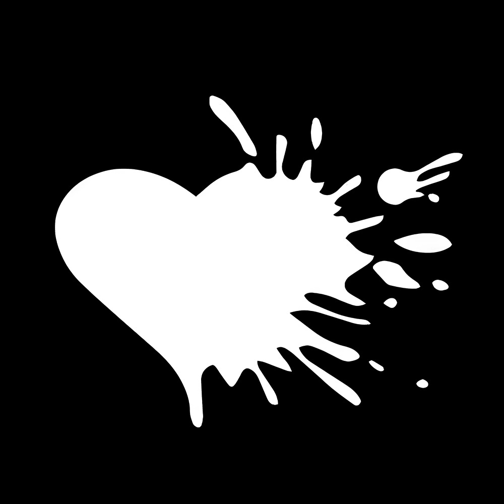 Reflective Heart Car Sticker Netby