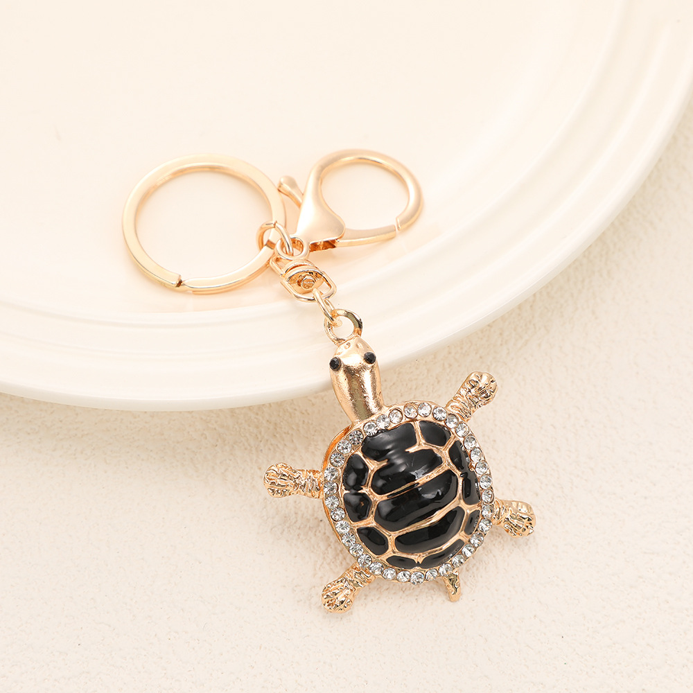 Rhinestone Turtle Keychain Keyring Netby