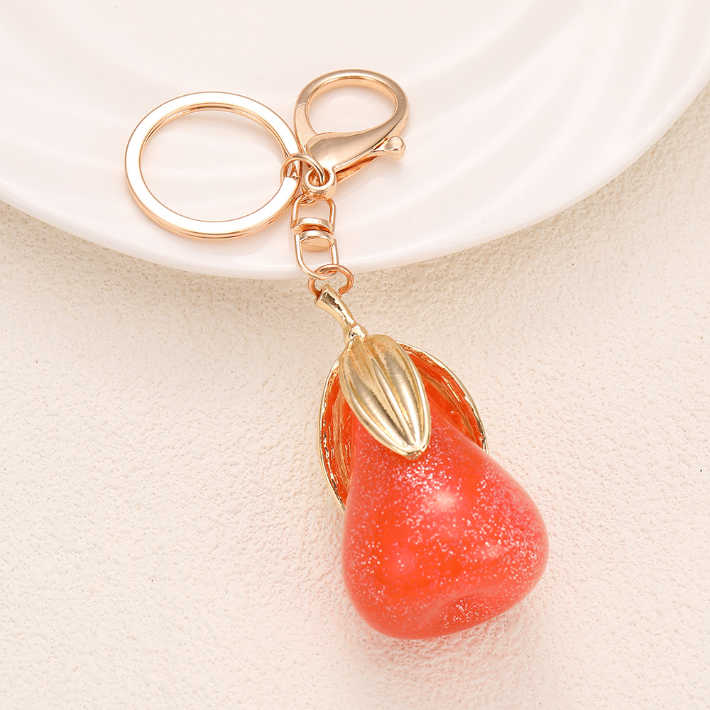 Rhinestone Eggplant Keychain Keyring Netby