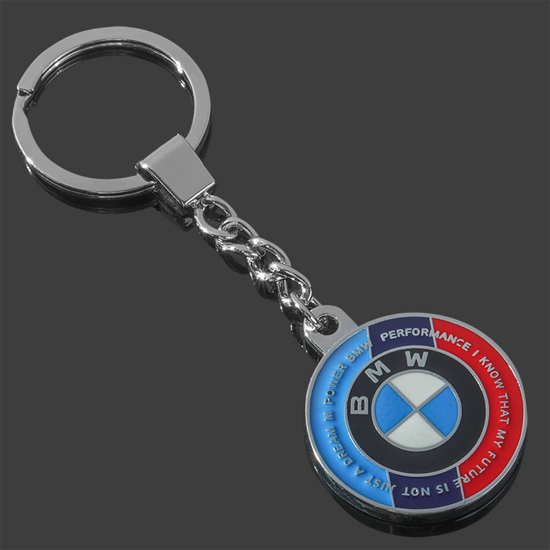 Metal Car Logo Keychain Keyring Keyfob for BMW 50 Anniversary Style Netby