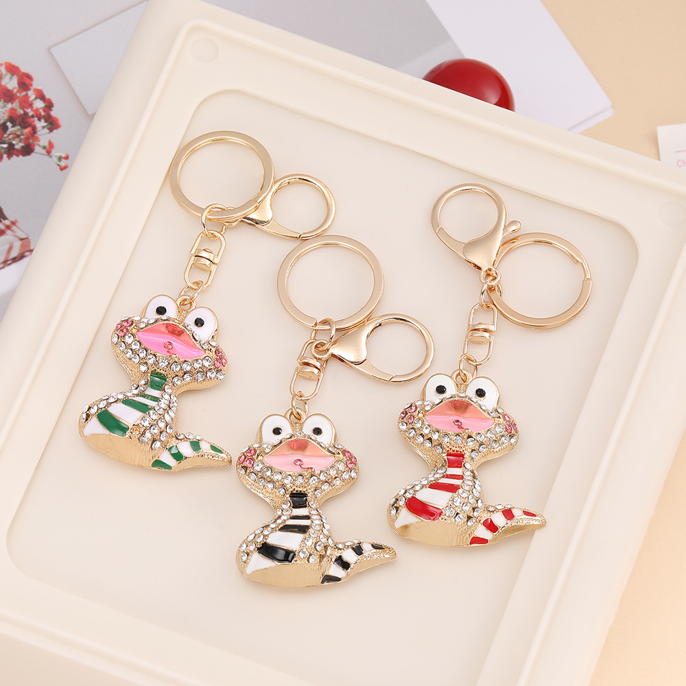 Rhinestone Snake Keychain Keyring Netby