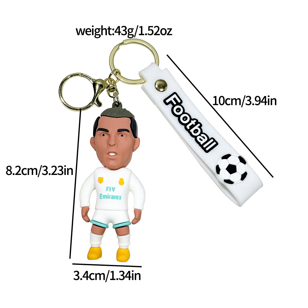 Sports Game Football C Ronaldo Messi Keychain Keyring Netby