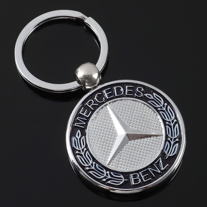 Metal Double Side Car Logo Keychain Keyring Keyfob for Audi Benz BMW Volkswagen VW Netby