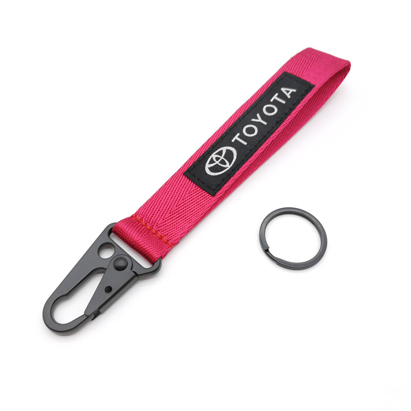 Car Logo Emblem Wrist Strap Keychain Keyring Keyfob for Honda Toyota Nissan Mitsubishi Netby