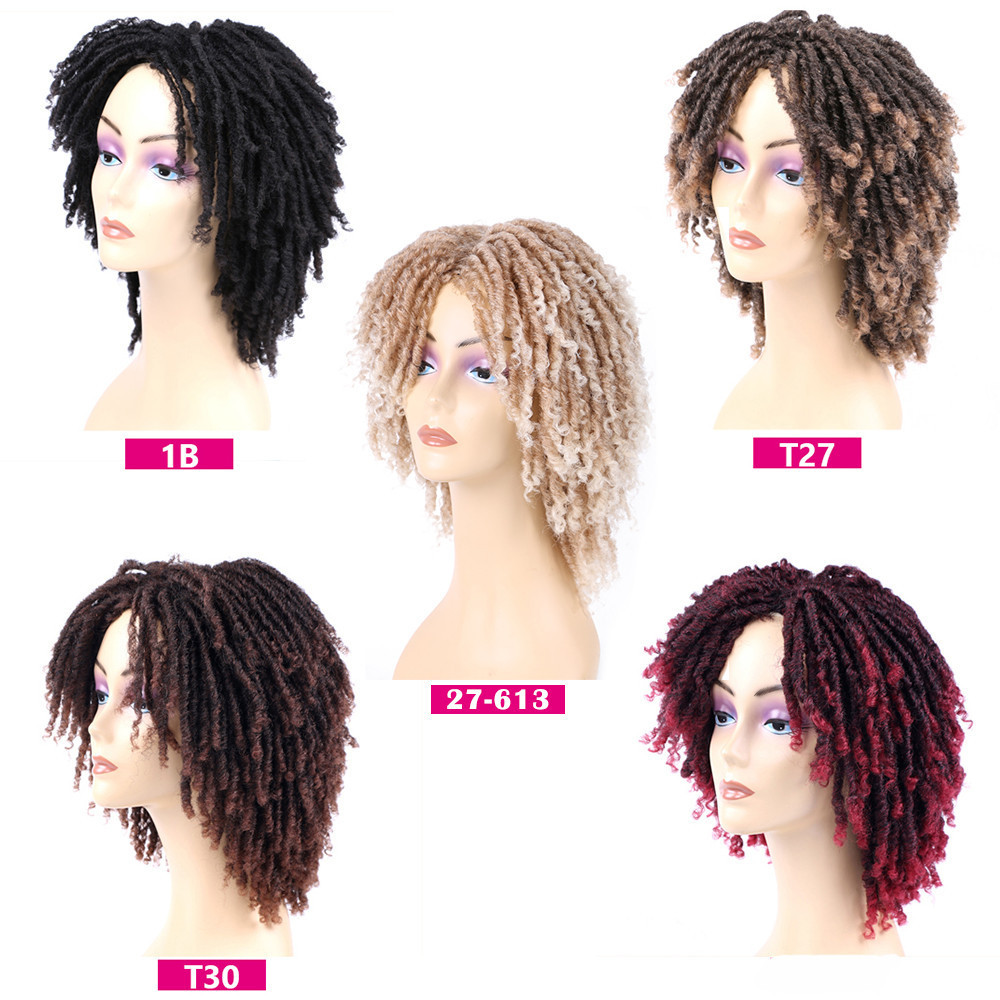 6 inches Short Synthetic Fiber Dreadlock Wig Netby