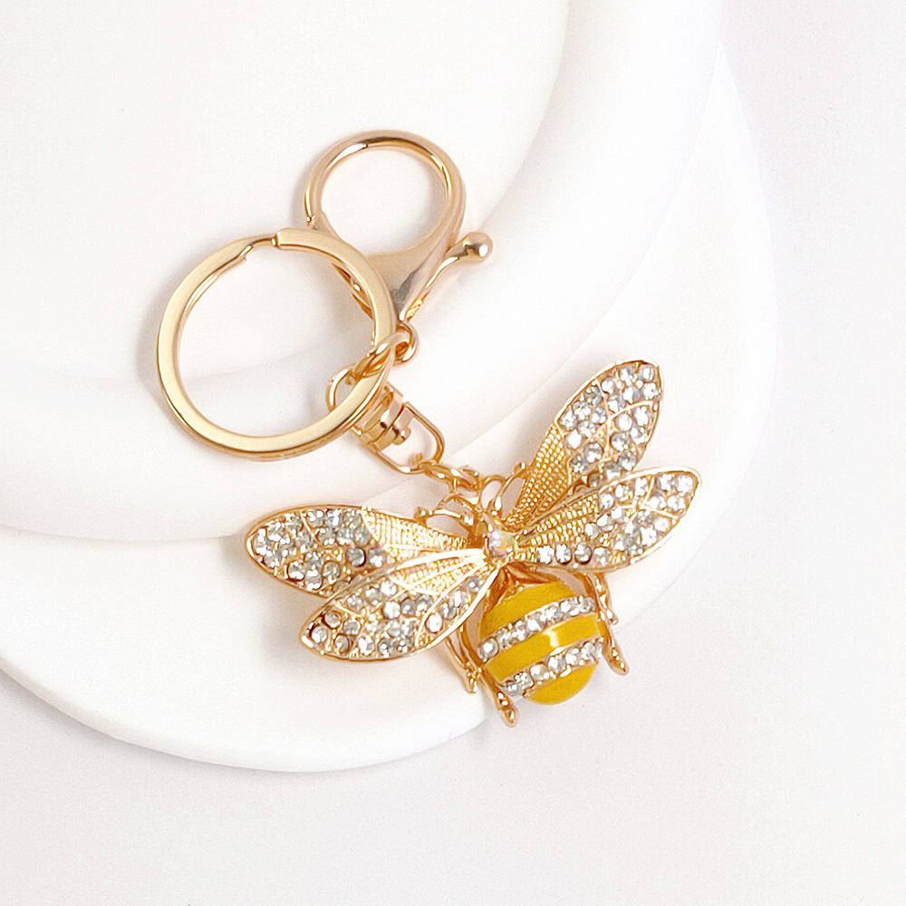 Bee Rhinestone Keychain Keyring Netby