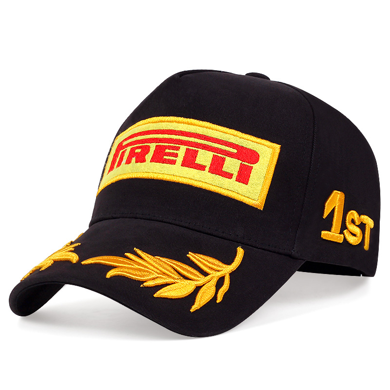 Baseball Hat for FI Racing Car Team Fans with Pirelli Logo Netby