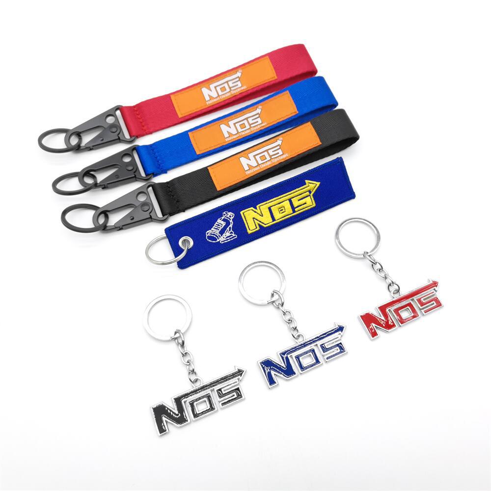 NOS Eagle Buckle Cloth Car Keychain Keyring Keyfob Wrist Strap Netby