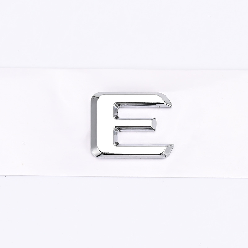 ABS Plastic 1 2 3 4 5 6 8 0 C D E G I K L M R S Letter Car Sticker for Mercedes Benz Trunk Tail Netby