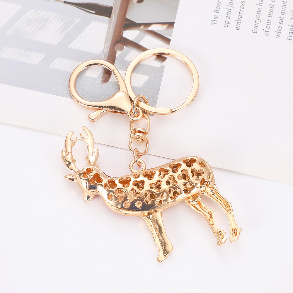 Deer Rhinestone Keychain Keyring Netby