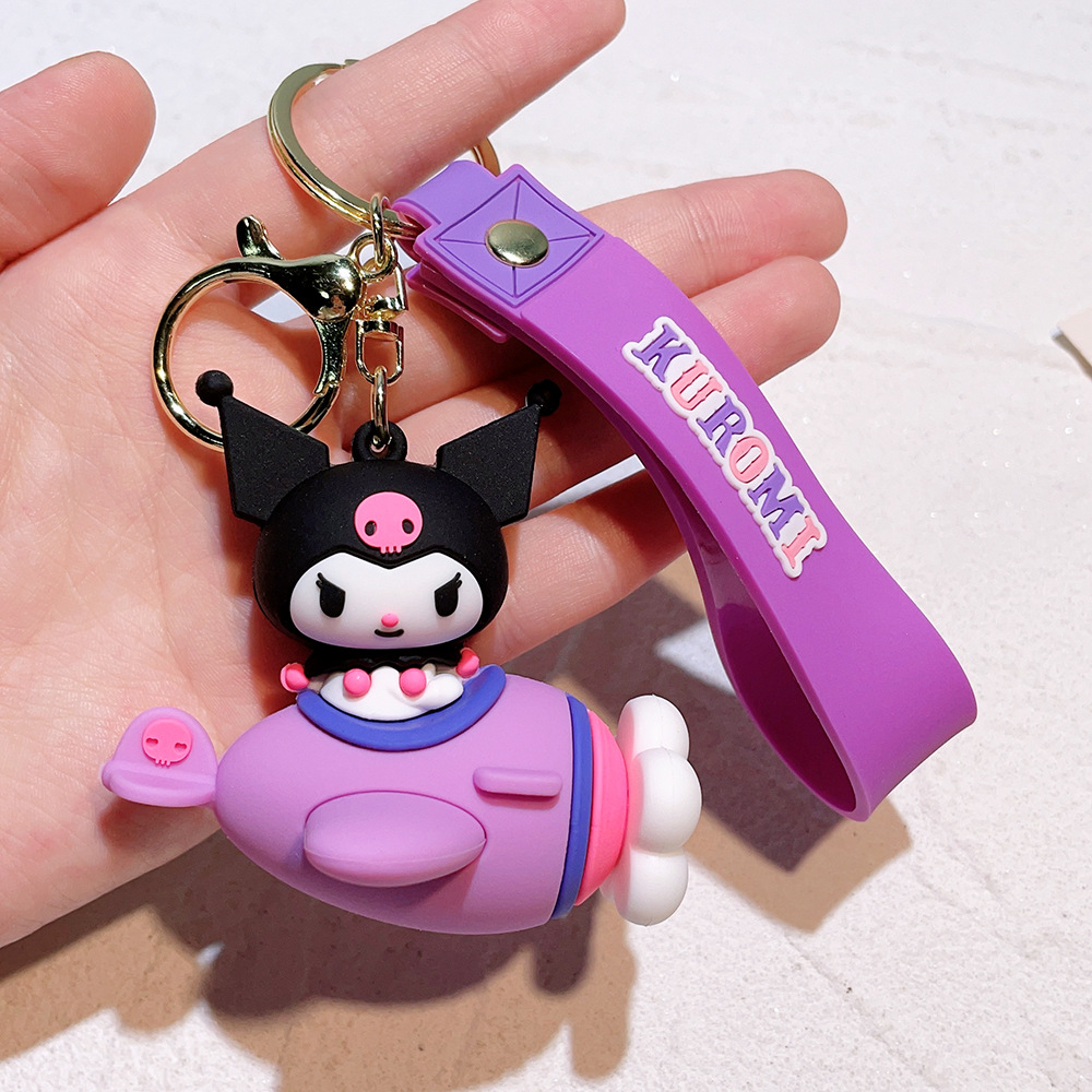 Animation Hello Kitty Kuromi Cinamoroll Keychain Keyring Netby