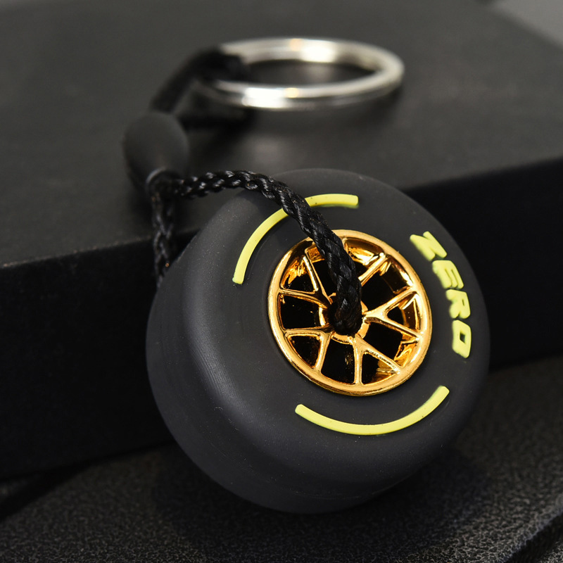 Rubber ZERO Firelli Car Wheel Tire Keychain Keyring Netby
