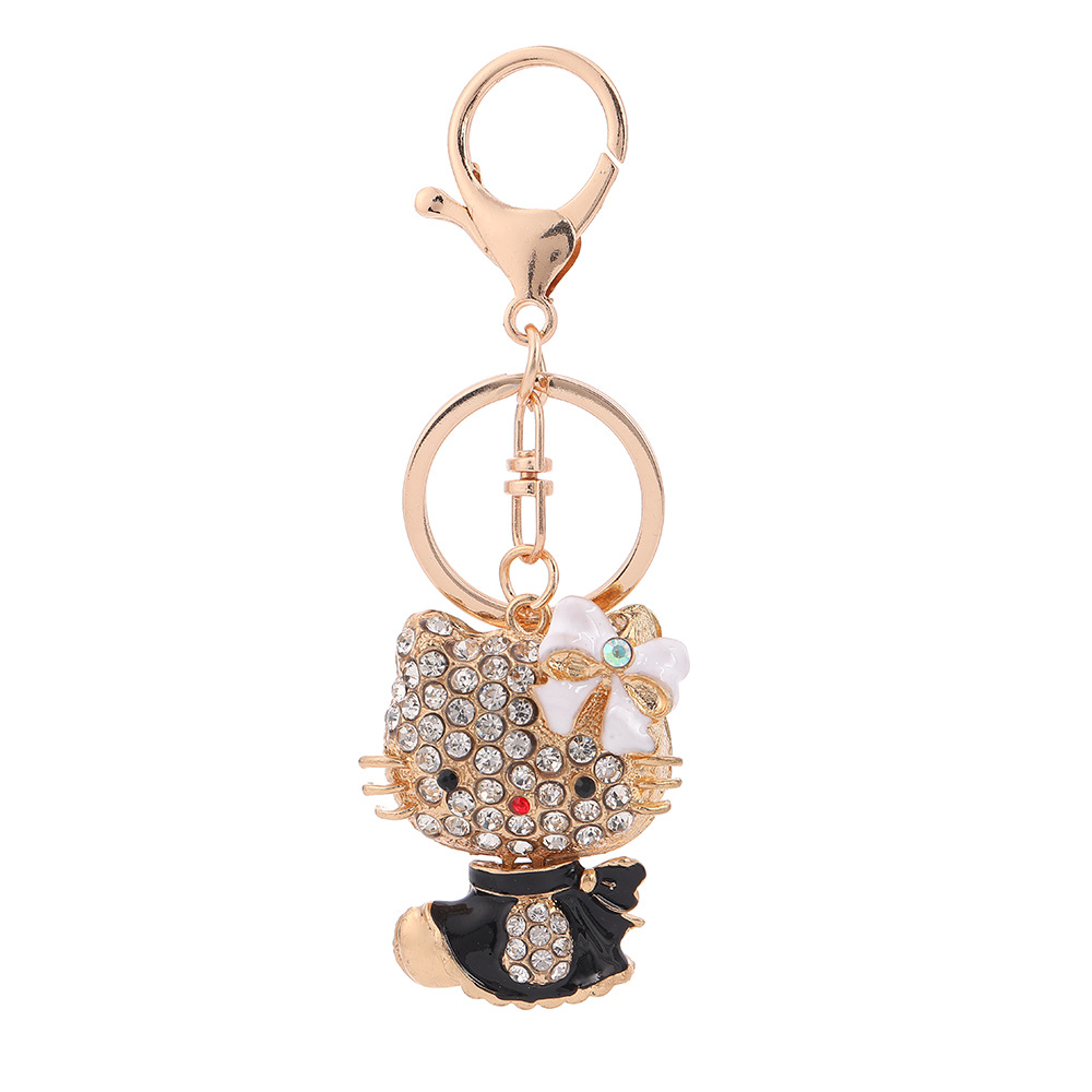 Rhinestone Hello Kitty Cat Keychain Keyring Netby