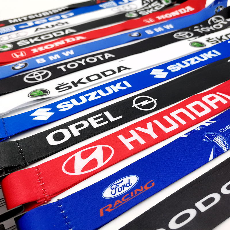 Car Logo Lanyard for BMW TOYOTA VOLKSWAGEN CHEVROLET NISSAN HONDA SKODA OPEL PORSCHE FORD HYUNDAI Netby