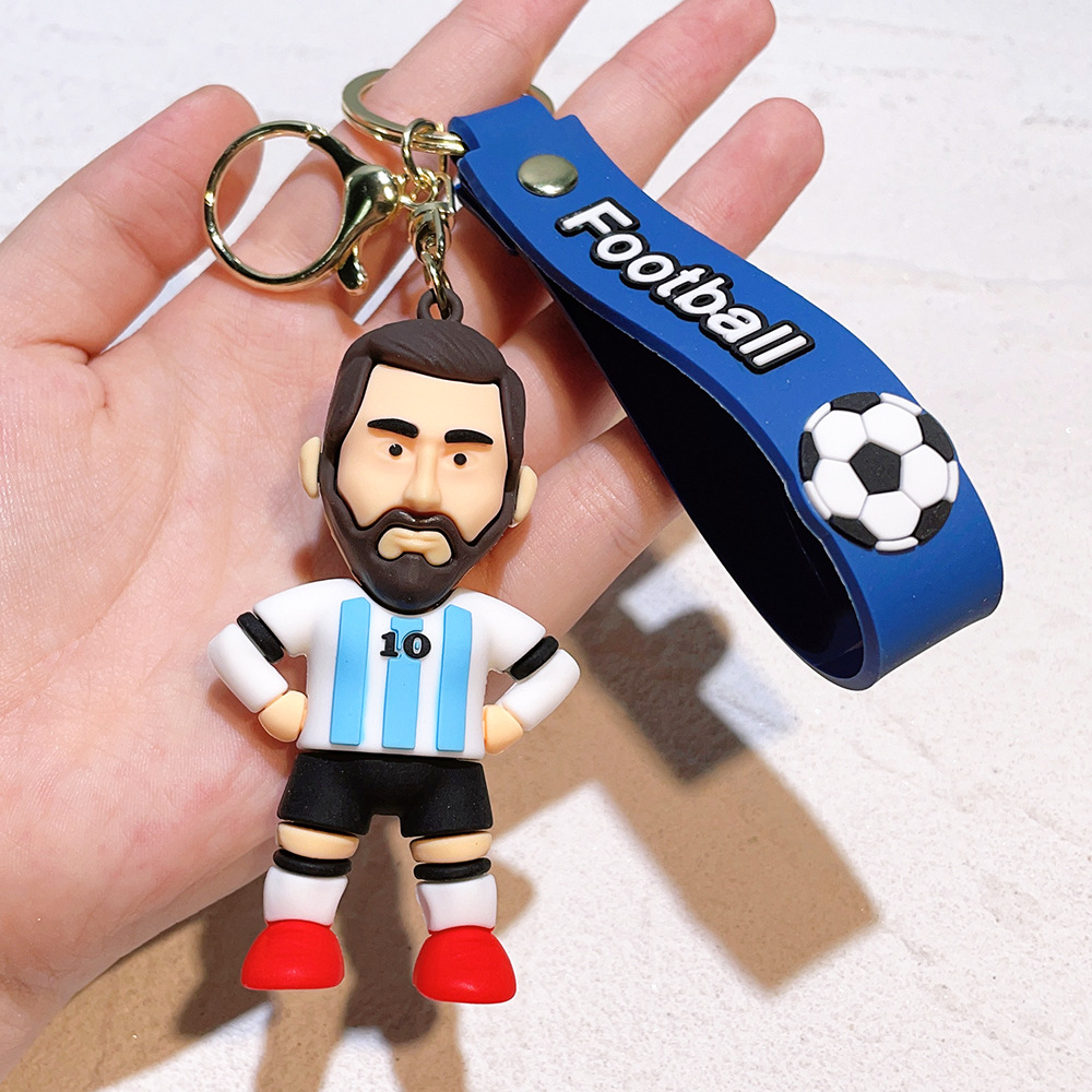 Sports Game Football C Ronaldo Messi Keychain Keyring Netby