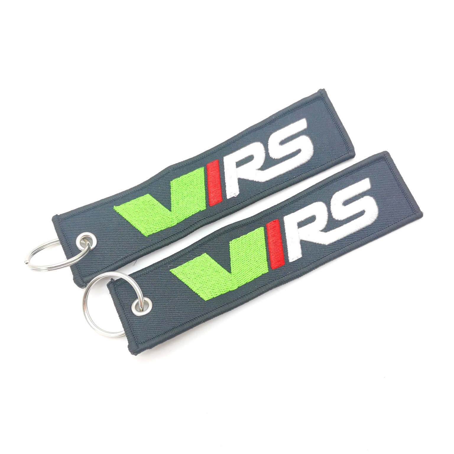 Car logo modified brand textile embroidery cloth key chain hanging TRD MUGEN