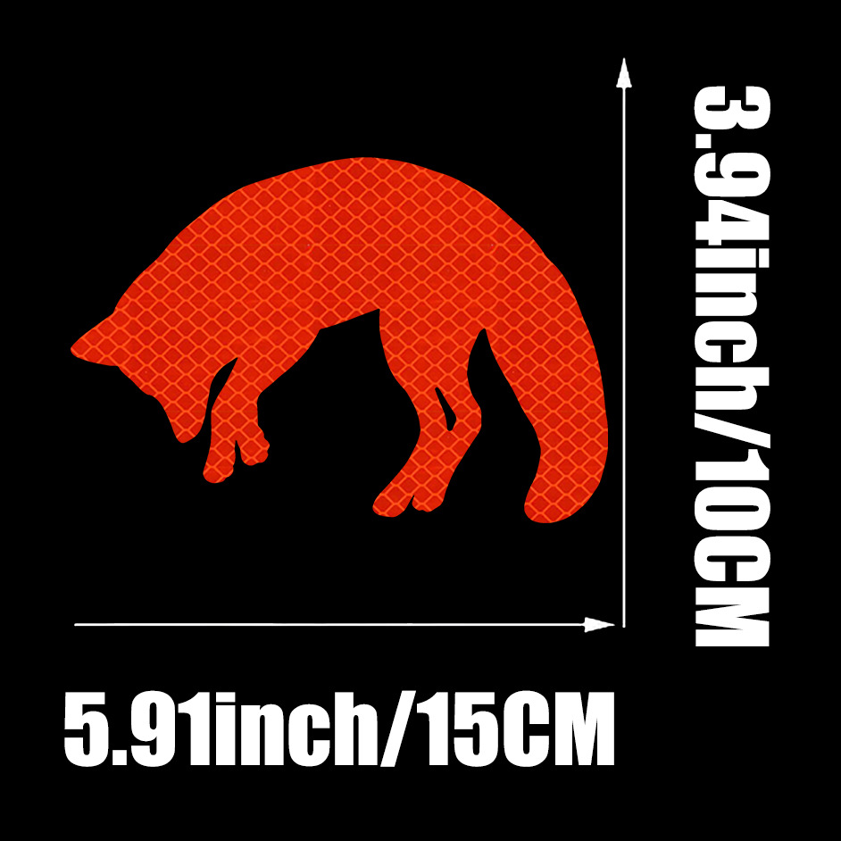 Reflective Fox Car Sticker Netby