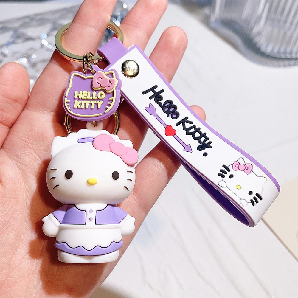 PVC Animation Hello Kitty Keychain Keyring Netby