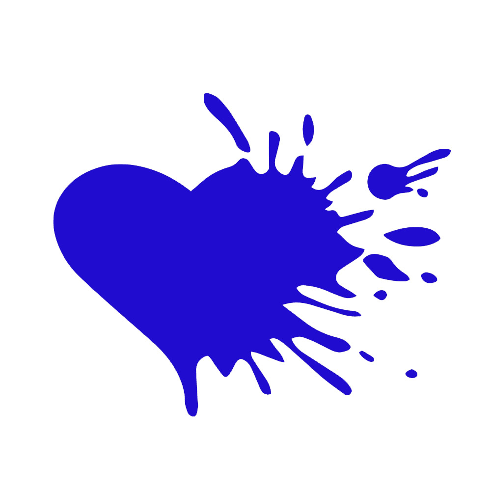 Reflective Heart Car Sticker Netby