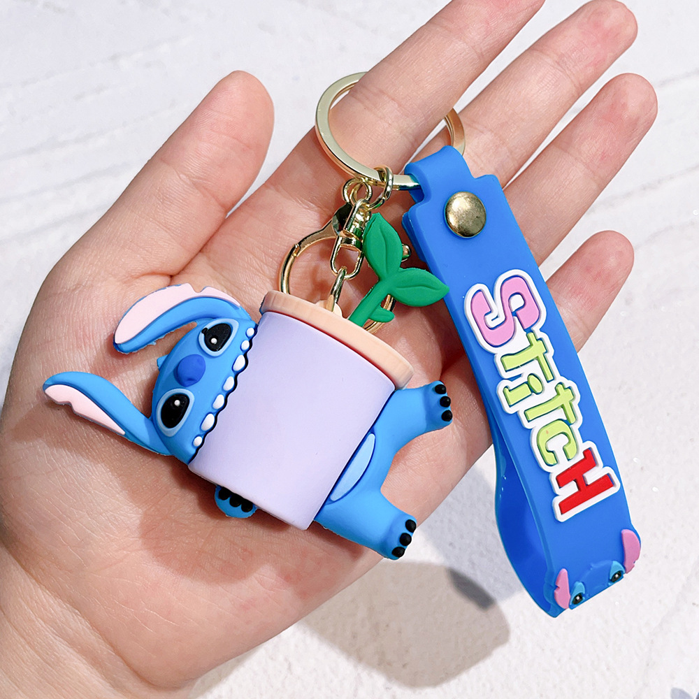 Rubber Stitch Animation Keychain Keyring Netby