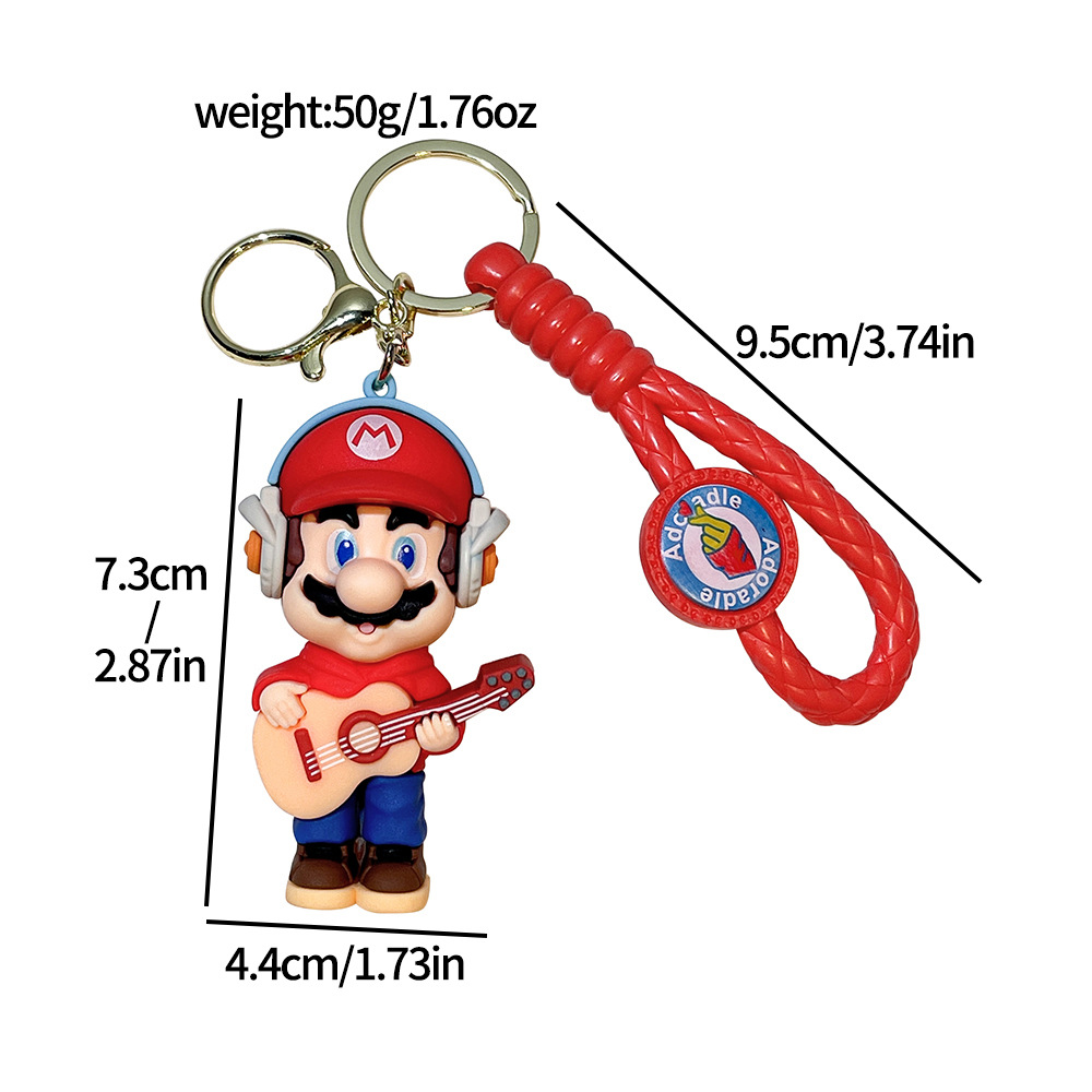 Video Game Super Mario Keychain Keyring Netby