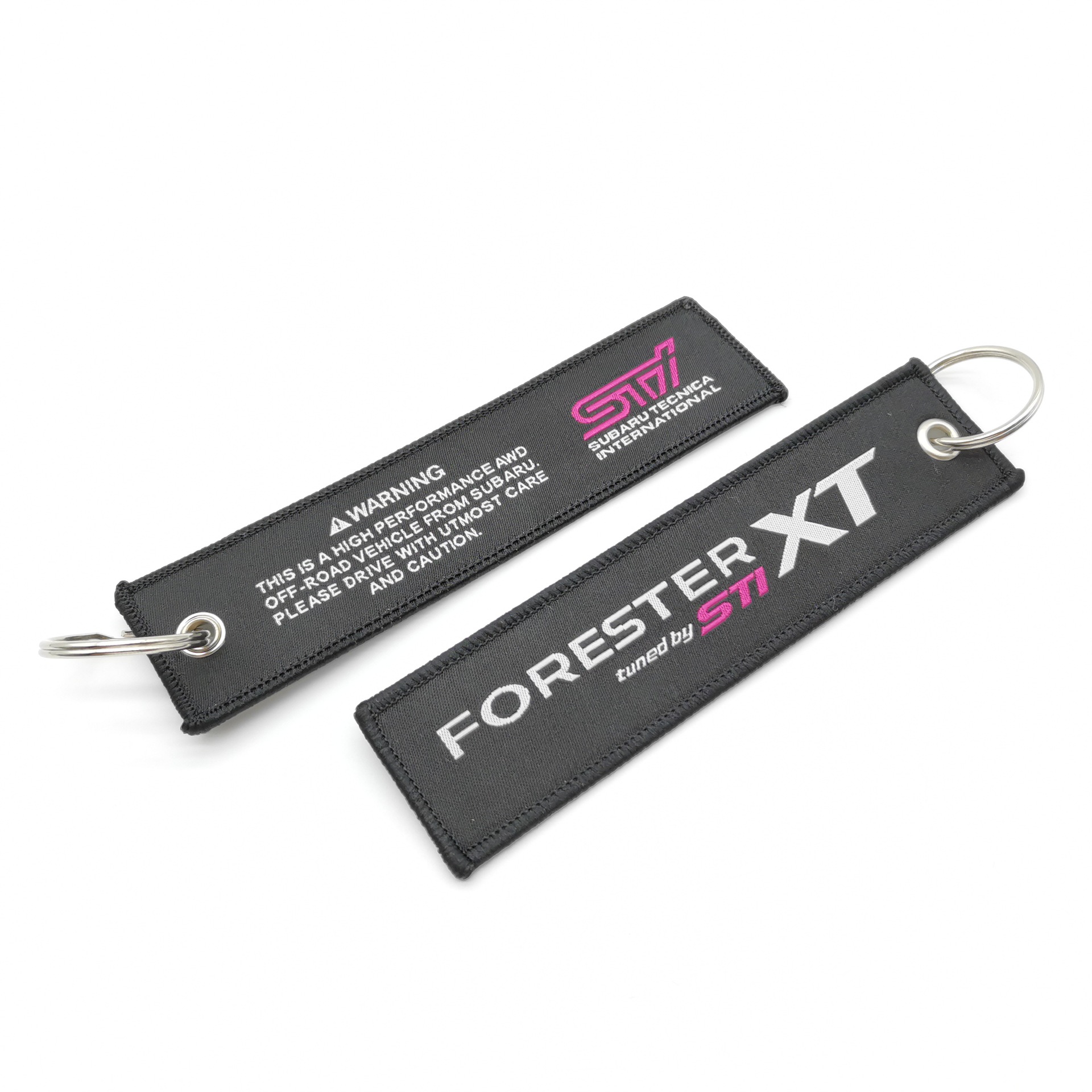 Car logo modified brand textile embroidery cloth key chain hanging TRD MUGEN